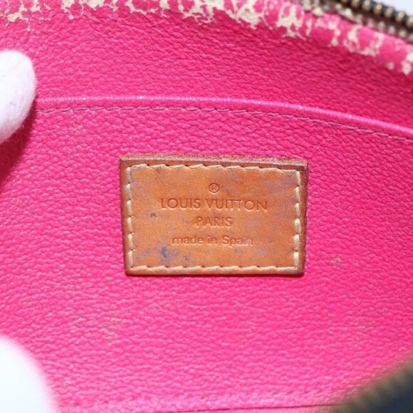 LOUIS VUITTON Multicolor Pochette Cosmetic Pouch Black M47355 LV Auth 146125 - Picture 8 of 15